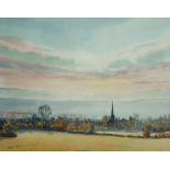 Mark Lancelot Symons (1887-1935)
Queensborough Church Sunset
Watercolour
Signed lower right and