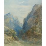 James Baker Pyne (1800-1870)
Figures on the mountain track
Watercolour
Signed and numbered 205