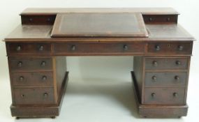A Victorian mahogany clerks desk,