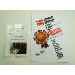 A reproduction print of the 1966 World Cup Finals, signed by Nobby Stiles,