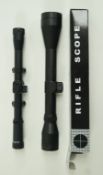 A Richter Optik 4 x 40 rifle scope, together with a new 4 x 20 air rifle scope,