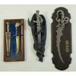 Four modern decorative knives,