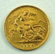 An Edward VII half sovereign,