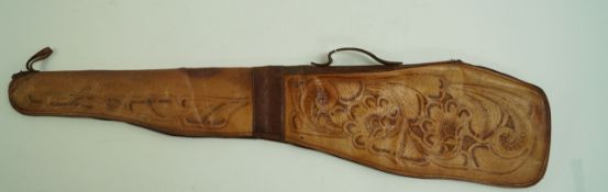 A leather rifle slip,