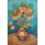 After Vincent Van Gough
Flowers in a vase
Oil on canvas
90cm x 59cm