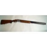 A 12 bore, Pintossi shotgun, over and under, 3/4 and full choke,