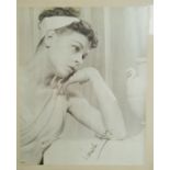 A small collection of signed press photographs of ballet dancers including Margaret Dale and