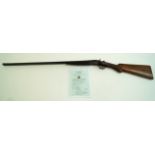 A deactivated 12 bore shotgun,