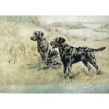 Henry Wilkinson
Gun Dogs in a landscape
Etching
Signed in pencil lower right and numbered