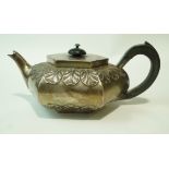 A George III silver teapot, possibly Thomas Holland II, London 1806,