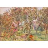 English school, mid 20th century English gardens Watercolours,