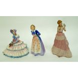 A Royal Doulton figure "Day Dreams", HN1731, printed marks in green, 16cm high; another "Susan",