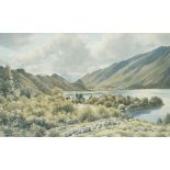 James Ingham Riley(1928 - 2015) Lake Artists Society Borrowdale Valley and Derwent