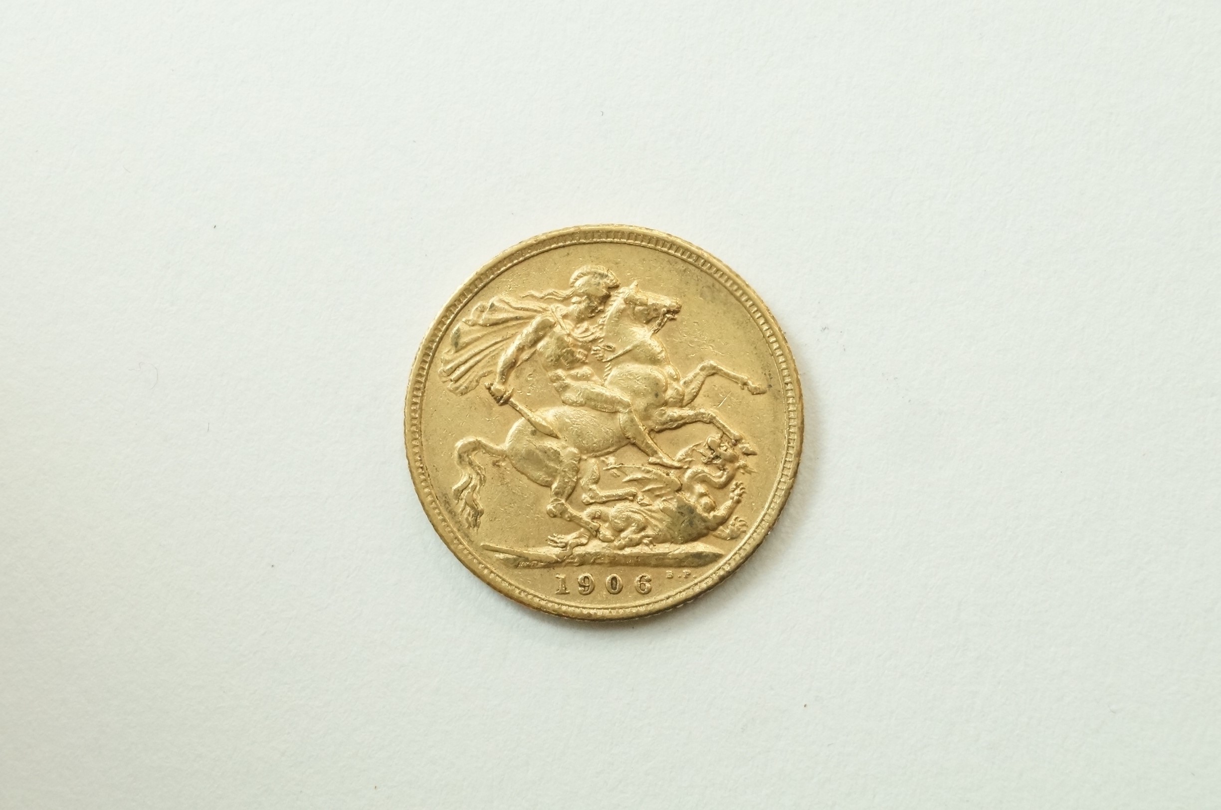 A 1906 full gold sovereign