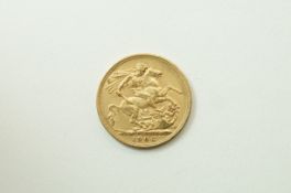 A 1906 full gold sovereign