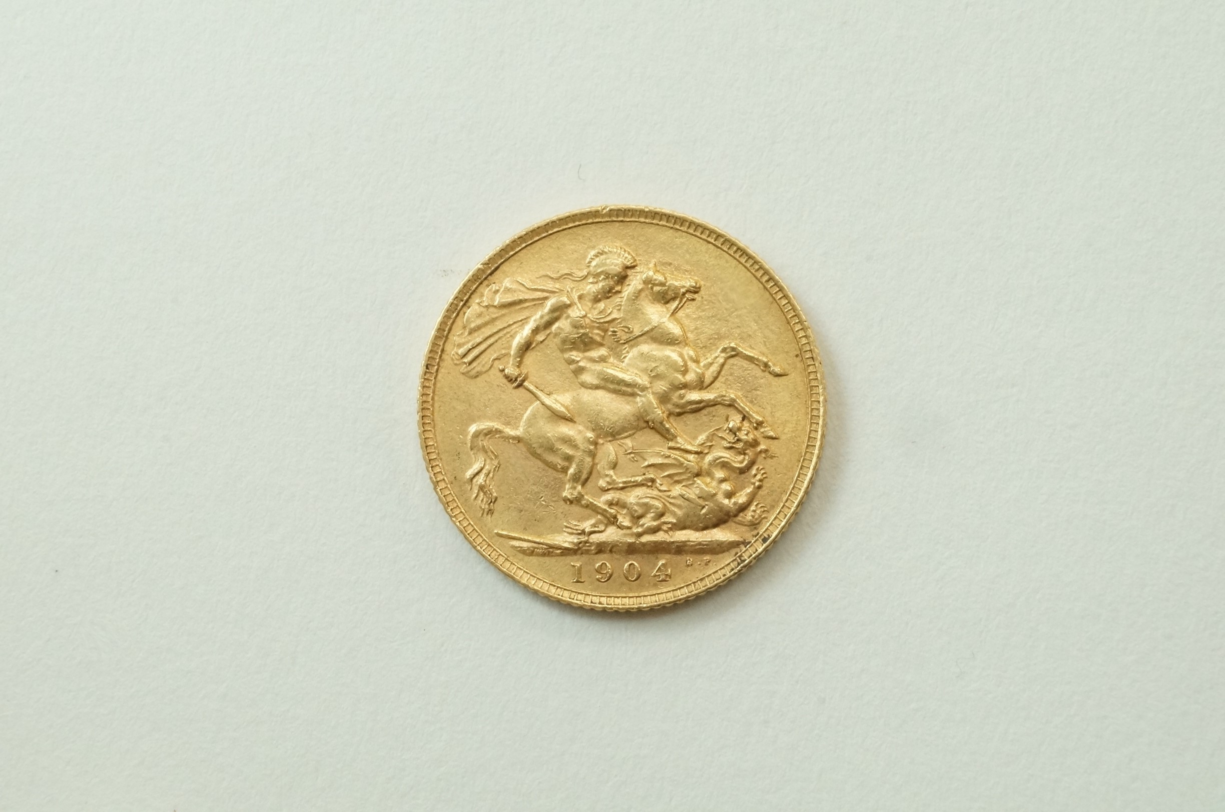 A 1904 full gold sovereign