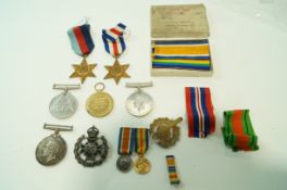 Two WWI medals awarded to 20069 Pte. T.W.