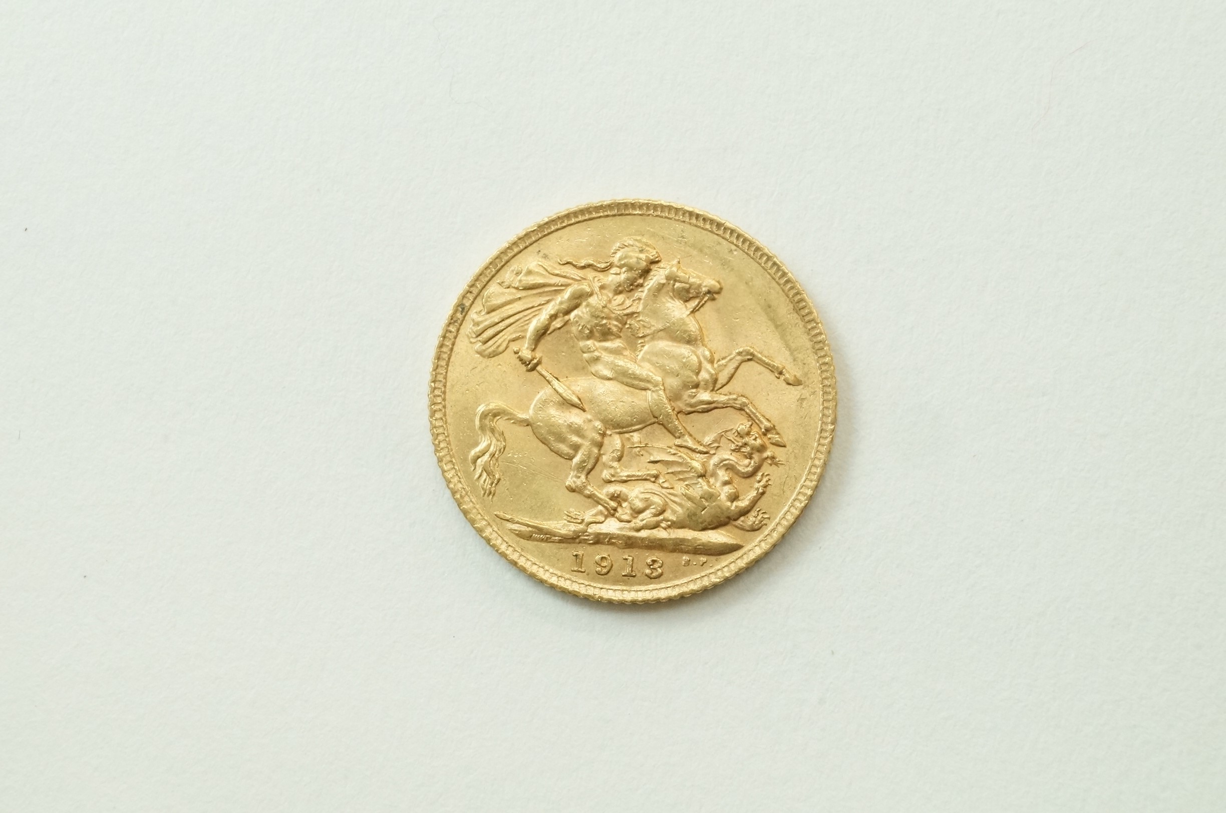 A 1913 full gold sovereign