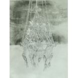Gillian Whaite (1934-2012) Hanging basket with passiflora leaves Etching and aquatint Signed in