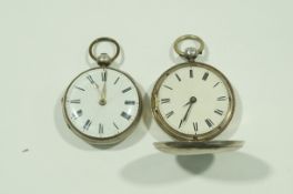 Sam Gillard, Barnstaple, a silver open faced pocket watch, case maker C.H.
