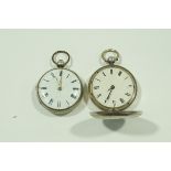 Sam Gillard, Barnstaple, a silver open faced pocket watch, case maker C.H.