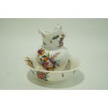 A Coalport ewer and basin,