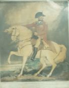 After Ward and Beechey "His Majesty George The Third" Hand coloured mezzotint 72cm x 57cm