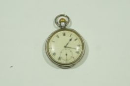 A silver open faced pocket watch, Birmingham 1917,