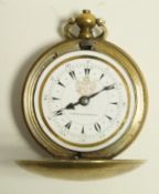 A gilt metal hunter pocket watch, with a Turkish export dial, 5.
