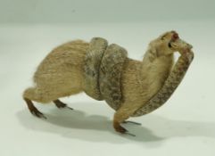 A taxidermy of a mongoose eating a snake, 22.
