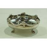 A silver bowl, makers mark E S Barnsby & Co, Birmingham 1921,
