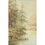 John Halford Ross River landscape Watercolours, a pair Signed lower left and right 27cm x 16.