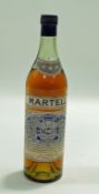 A Martell bottle of cognac, 30.