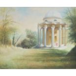 Kathleen Williams The Temple of Apollo, Stourhead Oil on board Signed lower left 50cm x 60.