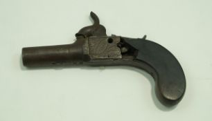 A 19th century precussion pocket pistol,