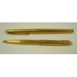 A Parker Pen fountain pen and matching ball point pen,