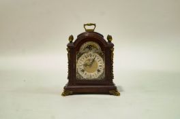 A 20th Century mahogany cased bracket clock,