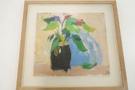 Julian Bailey B. 1963 Flowers at Stinsford oil on board signed with initials lower right 35cm x 37.