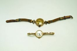Tudor, a lady's 9 carat gold wrist watch,