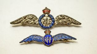 A metal RAF Sweetheart brooch;