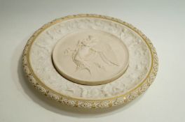 An early 20th Century Parian Plaque,