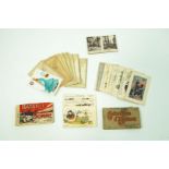A collection of early 20th Century Postcards, mostly WWI interest, including silks.