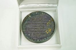 A late 19th Century Commemorative bronze medal for Queen Victoria's sixtieth year reign