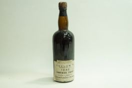 A 1942 bottle of Taylors Vintage Port.