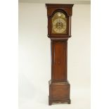 A 19th century long case clock,