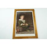 Two Victorian framed colour prints Pears Annual Series - Bubbles & Cherry Pipe framed and glazed