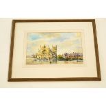 David Thomas Exeter Cathedral Signed David Thomas Watercolour 30.