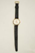 Buren, Grand Prix, a gentleman's 9 ct gold cased round wrist watch, circa 1959,