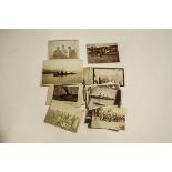 A collection of twenty four WWI photographs, comprising HMS Arno, seaplanes, German airplanes,