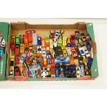 A large collection of hotwheels and matchbox toy cars